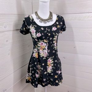 Wild Fable Floral Button Down and Lattice Tie Back Dress XS FREE SHIP